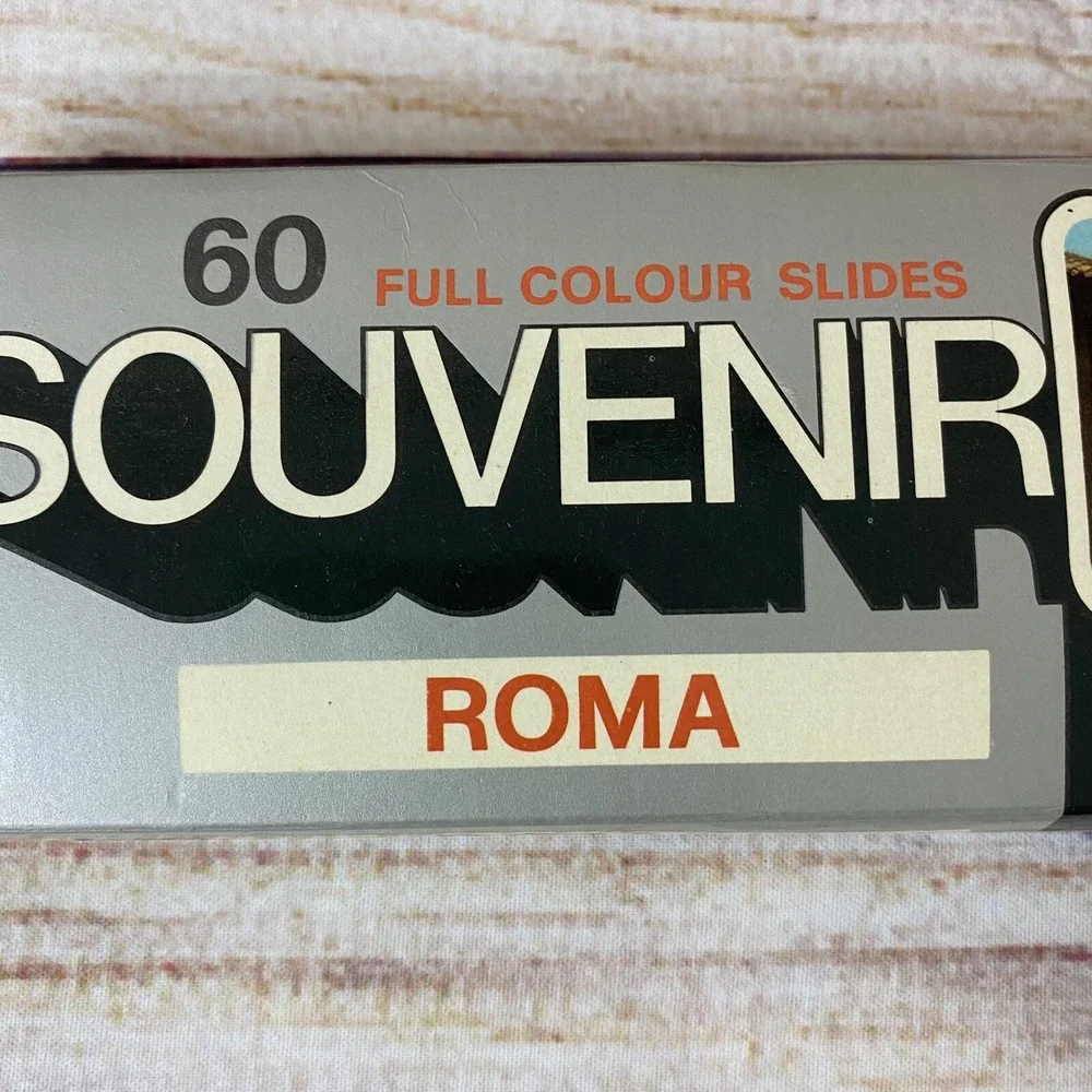 Vintage 1960s Souvenir Cineflash Kodak 60 Full Color‎ Slides ROMA Rome Italy